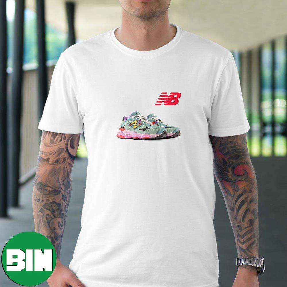 Multicolor New Balance 9060 Sneaker Kicks T-Shirt - Binteez