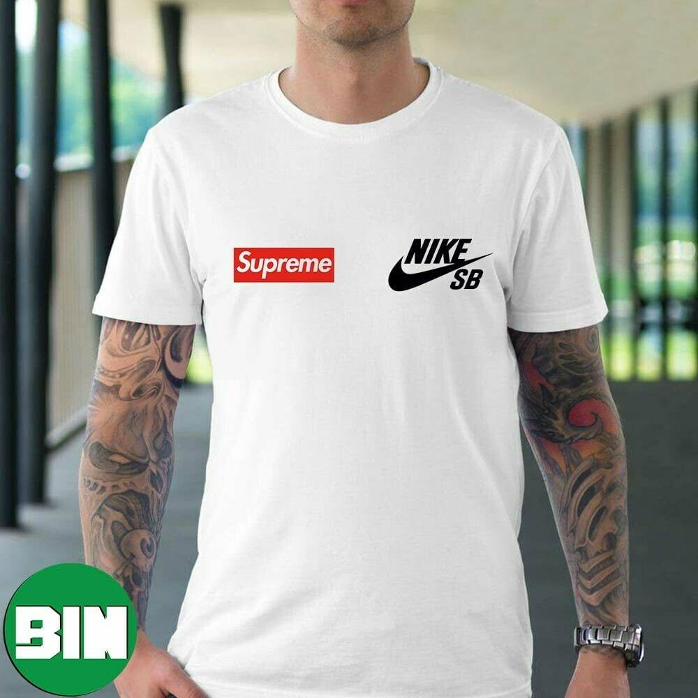 Supreme x Nike SB Dunk High 2023 Sneaker T-Shirt - Binteez