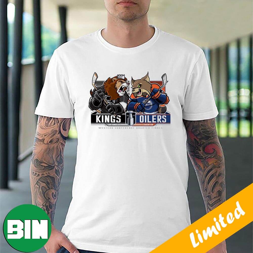 Los Angeles Kings vs Edmonton Oilers Western Conference Quater Finals 2023  NHL Stanley Cup Playoffs Fan Gifts T-Shirt - Binteez