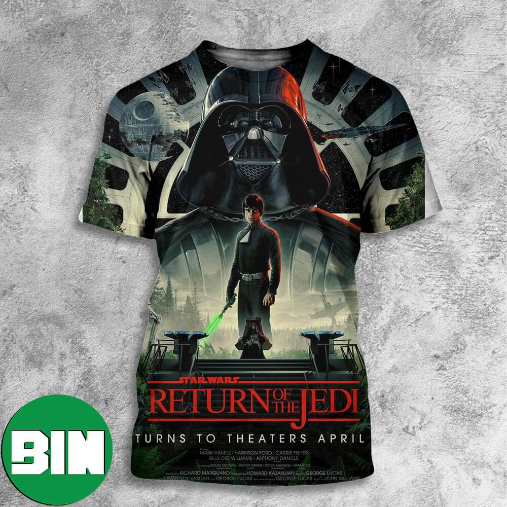STar Wars Return of the Jedi 40th Anniversary Movie Poster All Over Print  Shirt - ReproTees - The Home of Vintage Retro and Custom T-Shirts!