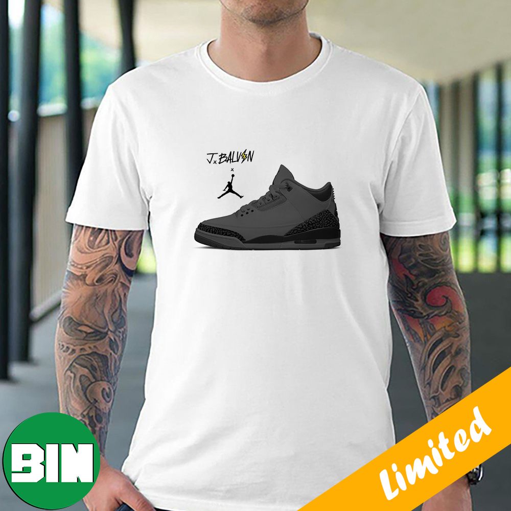 J Balvin x Air Jordan 3 Releasing In September Sneaker T-Shirt - Binteez