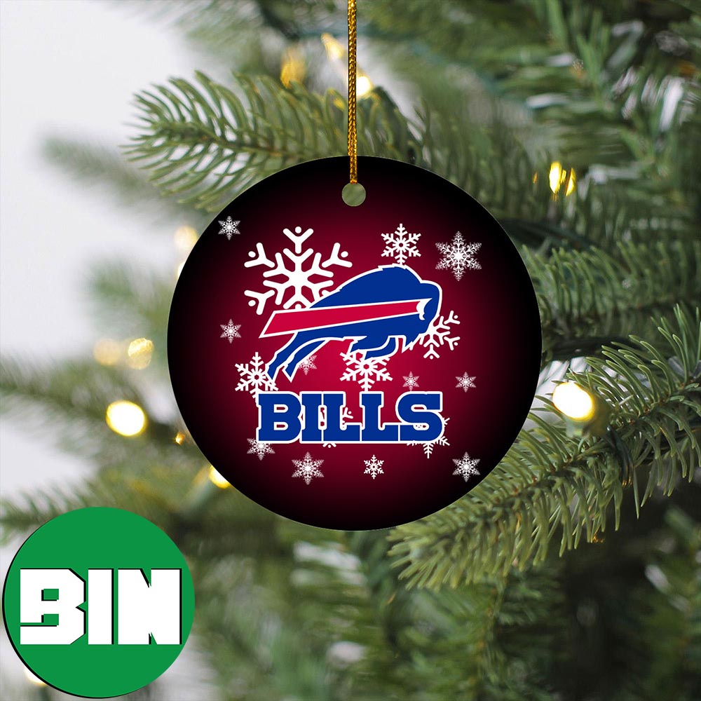 NFL Buffalo Bills Xmas Gift Football Custom Name Tree Decorations Ornament  - Binteez