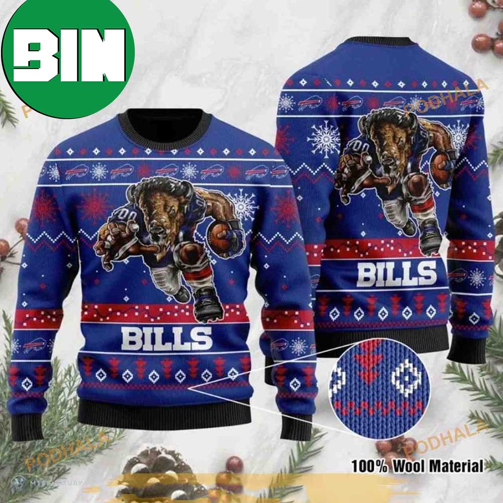 Buffalo Bills Xmas Funny Ugly Christmas Sweater - Binteez