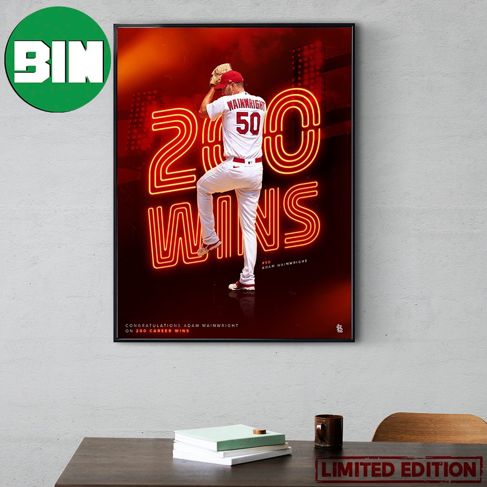 St Louis Cardinals Adam Wainwright 200 Career Wins In Mlb Shirt