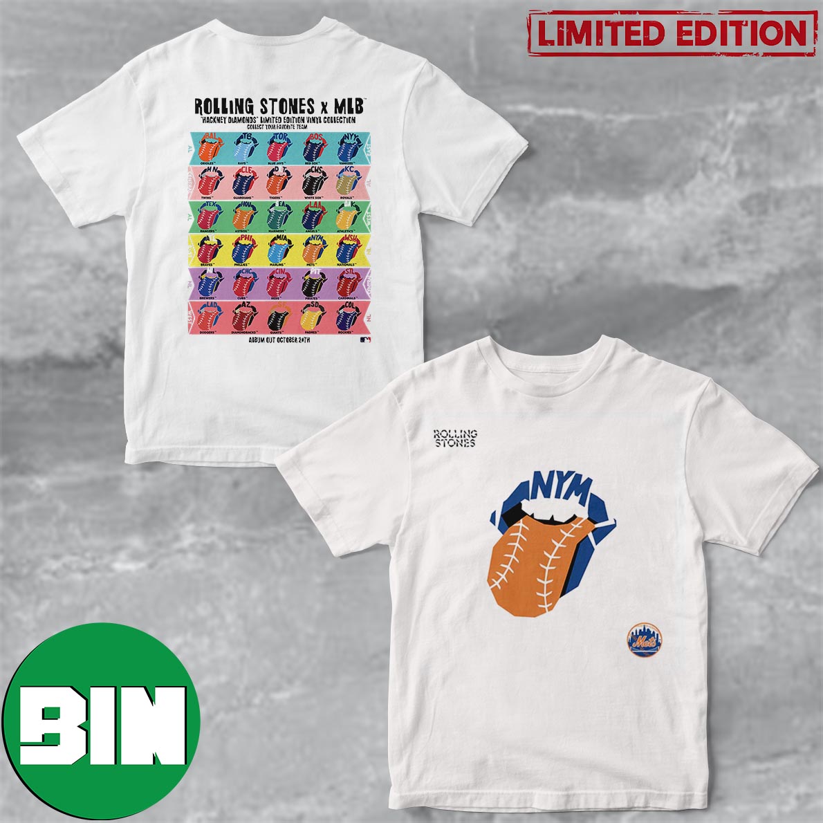 New York Lettering Print MLB T-Shirt