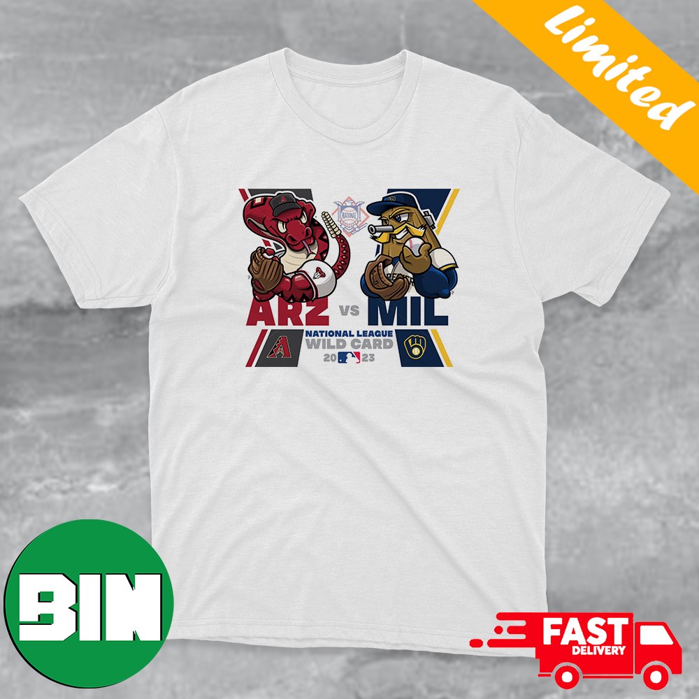 Arizona Diamondbacks vs Milwaukee Brewers Mascot National League Wild Card  2023 T-Shirt - Binteez