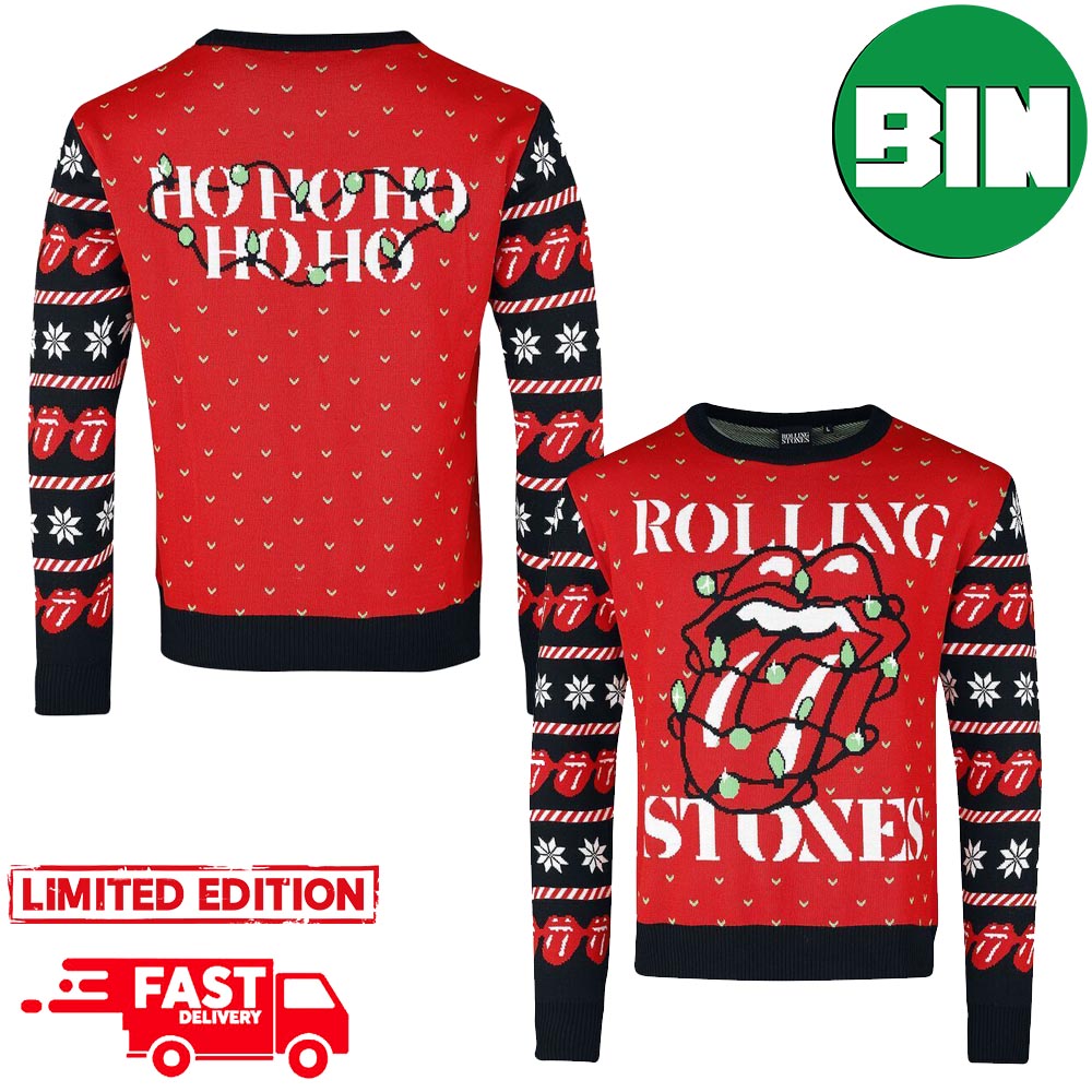 Rolling Stones Ugly Christmas Sweater - 2XL