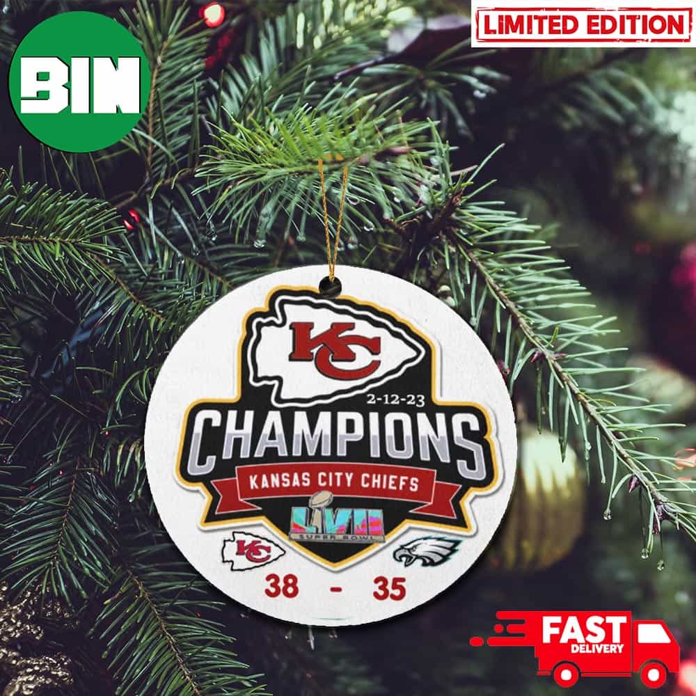 Kansas City Chiefs Super Bowl LVII Champions 2023 Christmas Tree