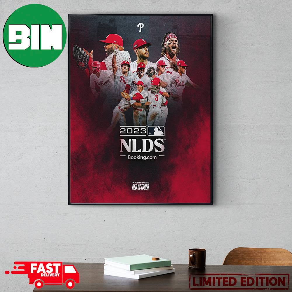 Philadelphia Phillies 2023 Postseason MLB Red October NLDS THe Fightins Are  Moving On Poster Canvas - Binteez