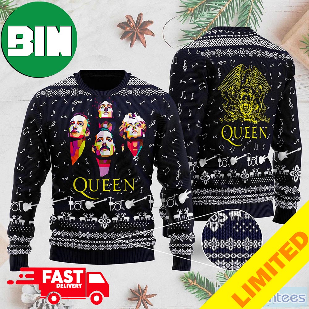 Queen Band Ugly Christmas Sweater Xmas Christmas Gift Vacation