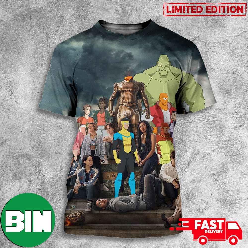 New Poster Invincible Season 2 New Episodes Coming Soon 3D T-Shirt