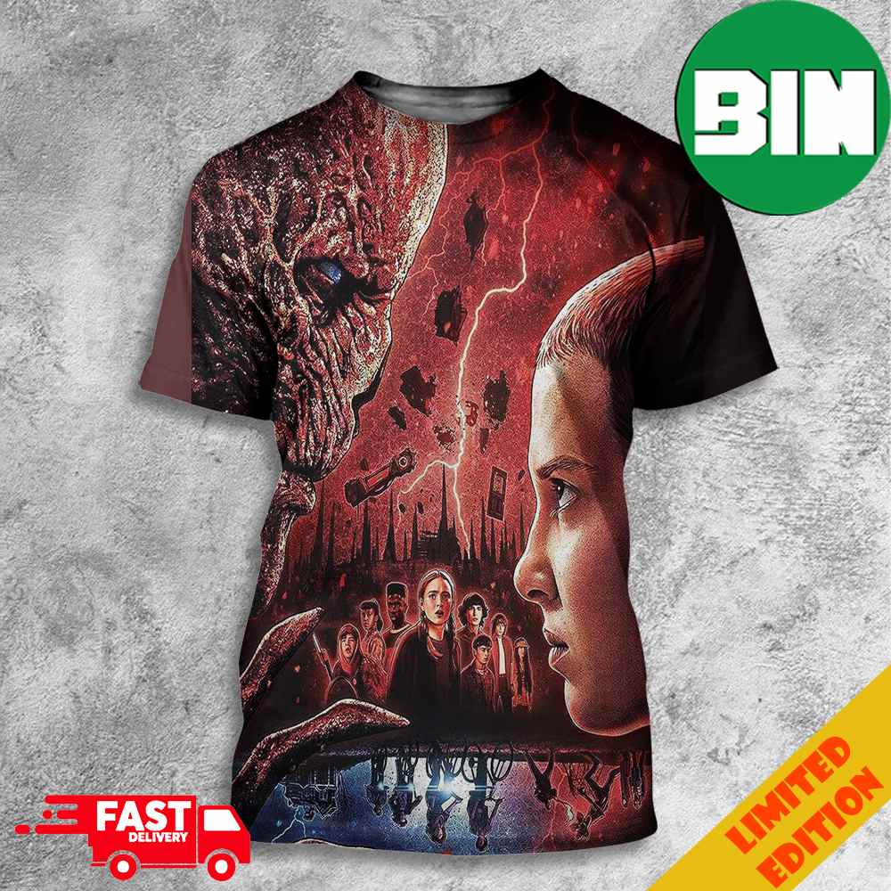 The Final Season Of Stranger Things New Poster 3D T Shirt Binteez