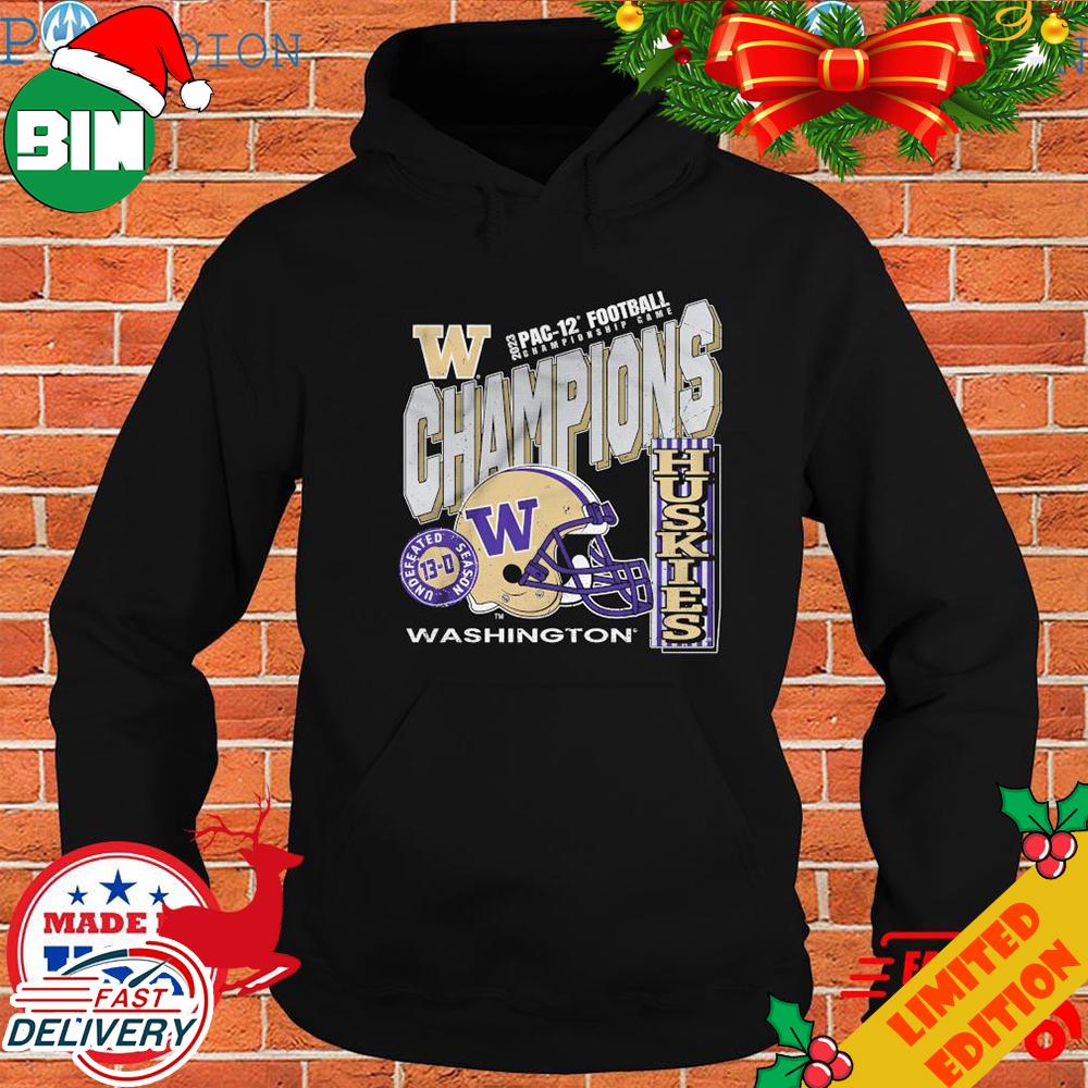 Washington Huskies 2023 Pac-12 Champions Kings Of The West T-Shirt