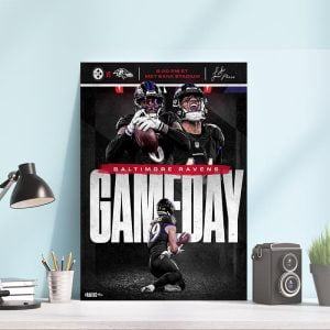 Baltimore Ravens Primetime At The Bank – Game Day Poster-Canvas