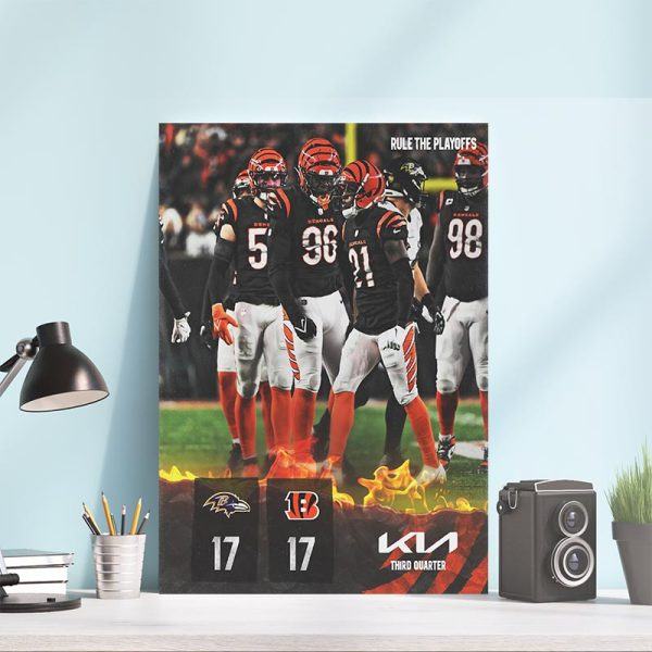 Cincinnati Bengals Heading In To 4th Defeat Baltimore Ravens Poster – Canvas