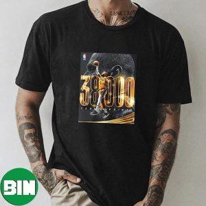 Congratulations To LeBron James Is The Second Player In NBA History To Score 38K Career Points Unique T-Shirt