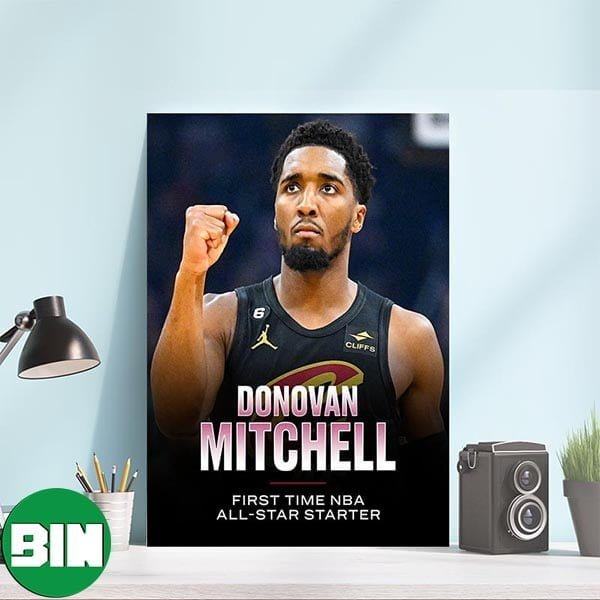 Donovan Mitchell First Time NBA All-Star Starter Home Decorations Poster-Canvas