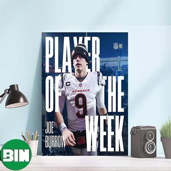 Joe Burrow Leading The Cincinnati Bengals Back To AFC Championship – Player Of The Week Canvas-Poster