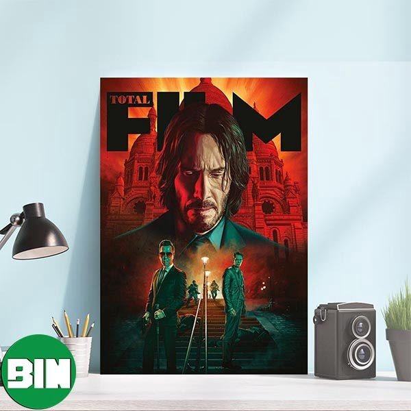 John Wick Chapter 4 Keanu Reeves x Bill Skarsgard x Donnie Yen Home Decorations Poster-Canvas
