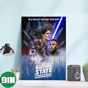 New York Giants There Is A Great Disturbance In The Playoffs New York The Empire State Strikes Back Home Decorations Poster-Canvas