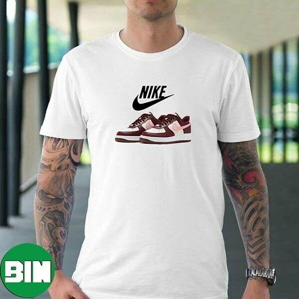 Official Look At Another 2023 Nike Air Force 1 Valentine Day Fashion T-Shirt
