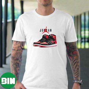 Satin Bred Air Jordan 1 High WMNS Fashion T-Shirt