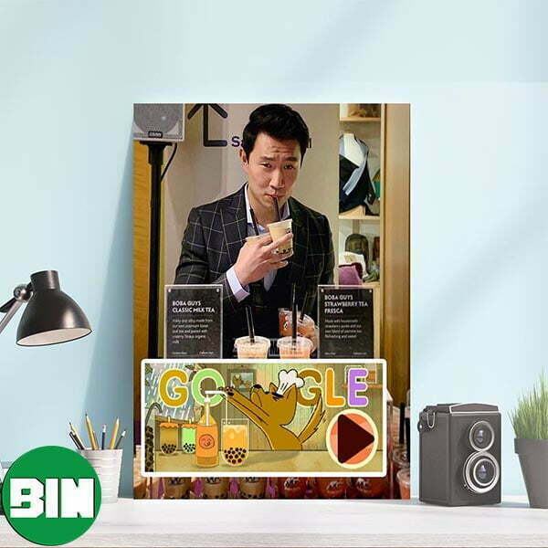 Simu Liu Bubble Tea Day Google Anniversary Canvas-Poster
