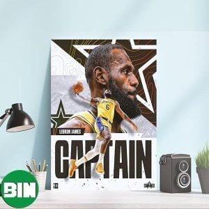 The King Still Reigns LeBron The King James Is Back As A Captain For NBA All Star Home Decorations Poster-Canvas
