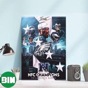 The Philadelphia Eagles Are NFC Champions And Off To The Super Bowl LVII Canvas-Poster