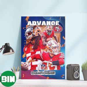 The San Francisco 49ers Win NFL UK Advance Championship Home Decorations Poster-Canvas