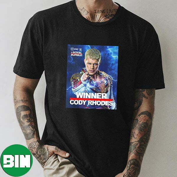 WWE Royal Rumble The American Nightmare Cody Rhodes Is Winner At Main Event Wrestle Mania Unique T-Shirt