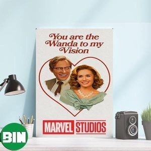 You Are The Wanda To My Vision Marvel Studios Happy Valentine Day Home Decorations Poster-Canvas