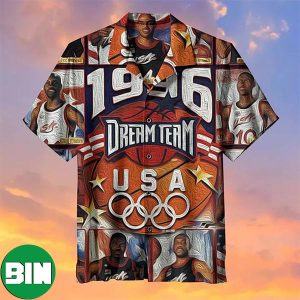 1996 American NBA Dream Team Aloha Hawaiian Shirt