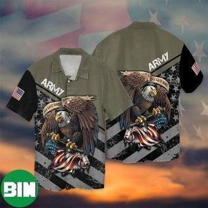 4th Of July Independence Day Eagle Army American All Gave Some Aloha Hawaiian Shirt
