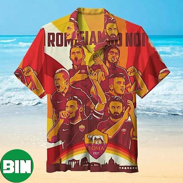 AS Roma Football Fan Gifts Hawaiian Shirt