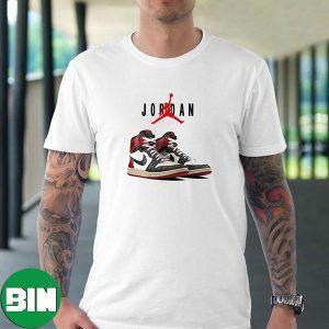 Air Jordan 1 High OG Black Toe Regimagined Fashion T-Shirt