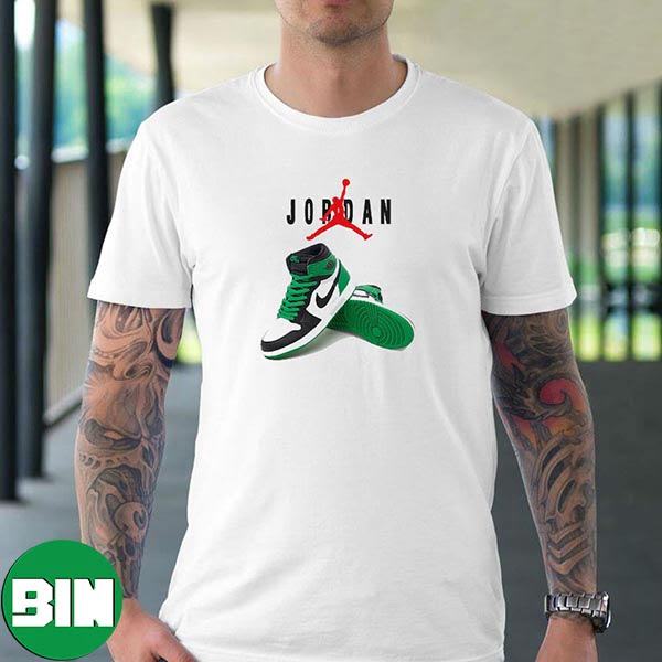 Air Jordan 1 High OG Lucky Green Fashion T-Shirt