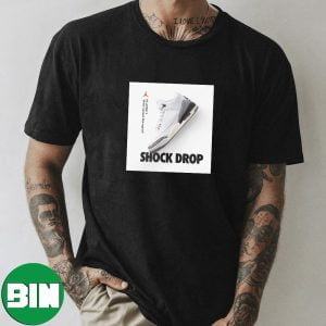 Air Jordan 3 White Cement Reimagined Shock Drop Sneaker T-Shirt