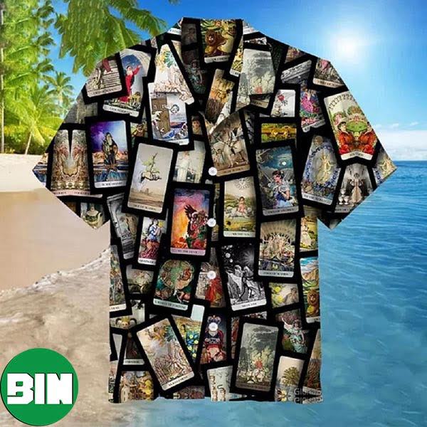 All Tarot Cards Collage Summer Hawaiian Shirt