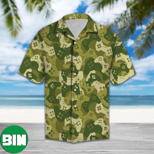 Amazing Camouflage Gaming Joysticks Summer Hawaiian Shirt