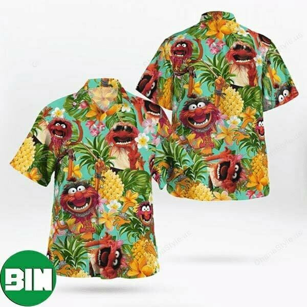 Animal Muppet Pineapple Funny Summer Tropical Hawaiian Shirt
