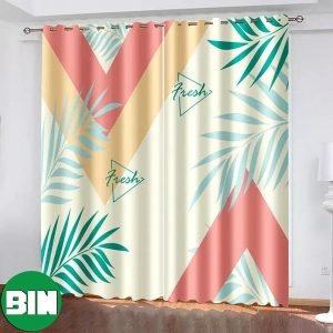 Bamboo Leaf Nature Window Curtains