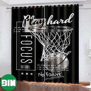 Basketball Dressout Window Curtains