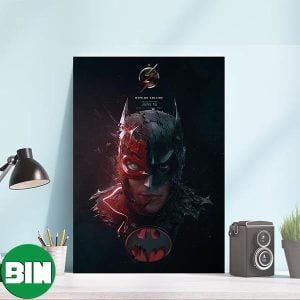 Batman Keaton x The Flash Awesome Poster The Flash DCEU Movies Decorations Poster-Canvas