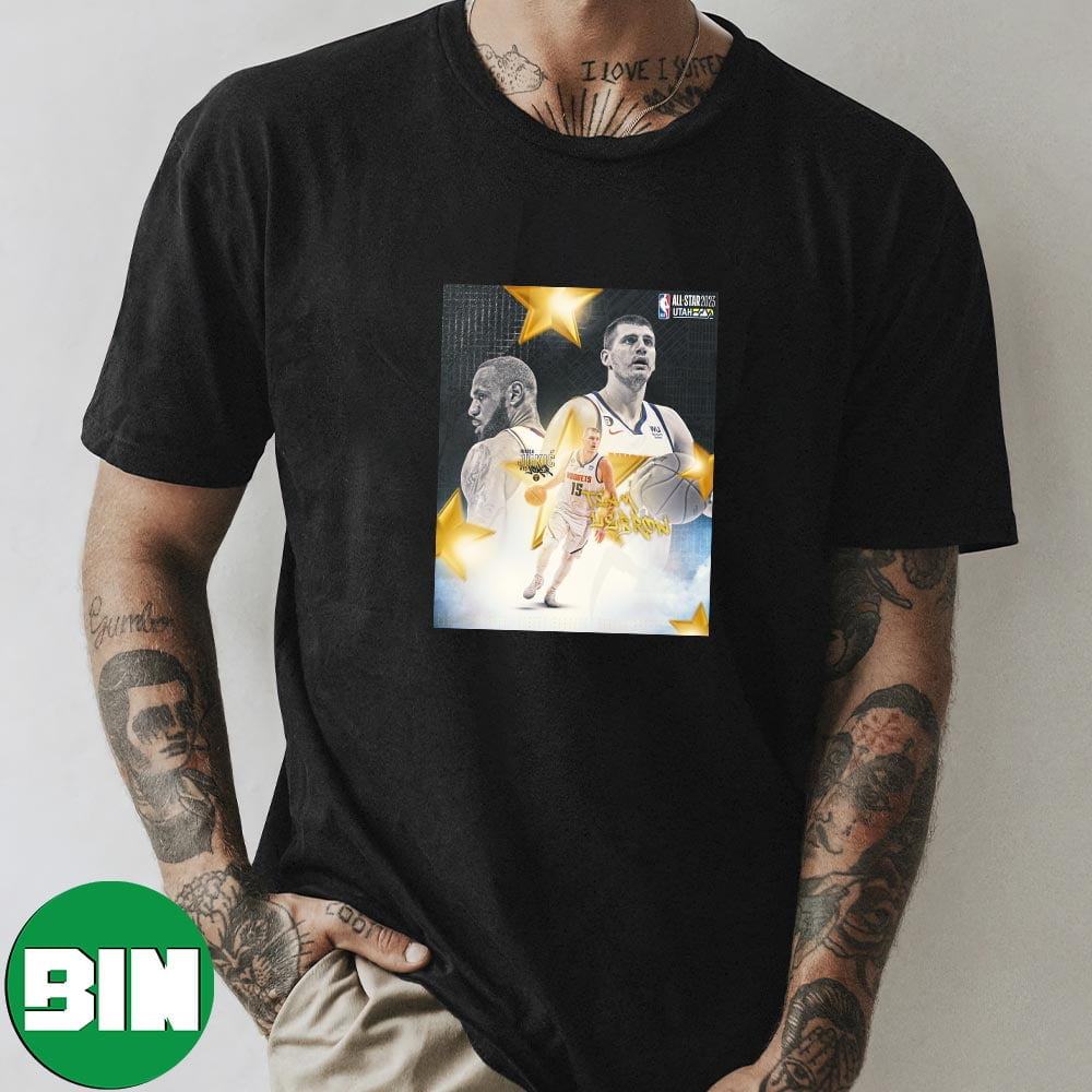 Denver Nuggets Lets Get It LeBron James x Nikola Jokic Team LeBron NBA All-Star 2023 Premium T-Shirt