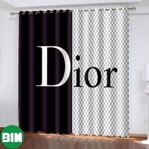 Dior Pattern Fashion For Room Decoration Window Curtains