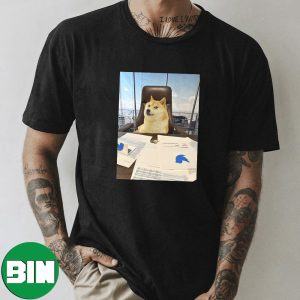 Doge Coin Is New CEO Of Twitter Shiba Inu Good Bye Elon Musk Funny T-Shirt