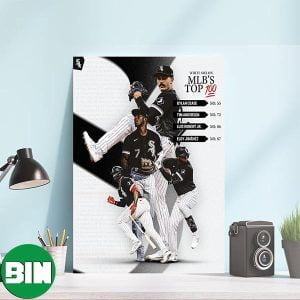 Dylan Cease x Tim Anderson x Luis Robert Jr x Eloy Jimenez Chicago White Sox MLB’s Top 100 Canvas-Poster