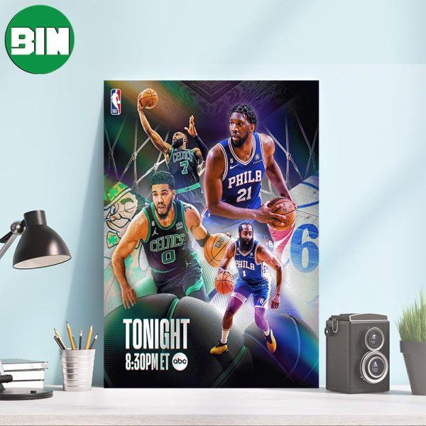 Eastern Conference Powers Collide No 1 – Boston Celtics No 2 – Philadelphia 76ers Canvas-Poster
