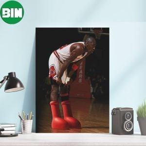 Even Michael Jordan Is Wearing The MSCHF Big Red Boots Decorations Poster-Canvas